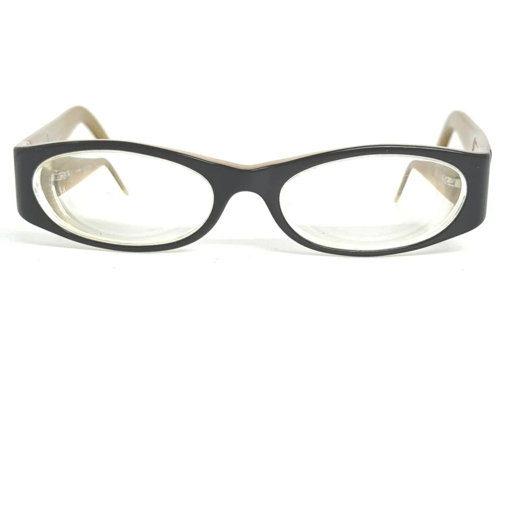 DKNY DY 4579 Black Beige Oval Eyeglasses Frames 50-16-135 Womens‎ Eyewear 21650